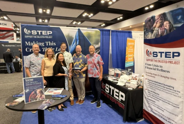 Nakupuna Foundation team with STEP CEO Tony Teravainen at the 2025 Honor Roll of Leadership Award. This image is featured on the Nakupuna Companies website.