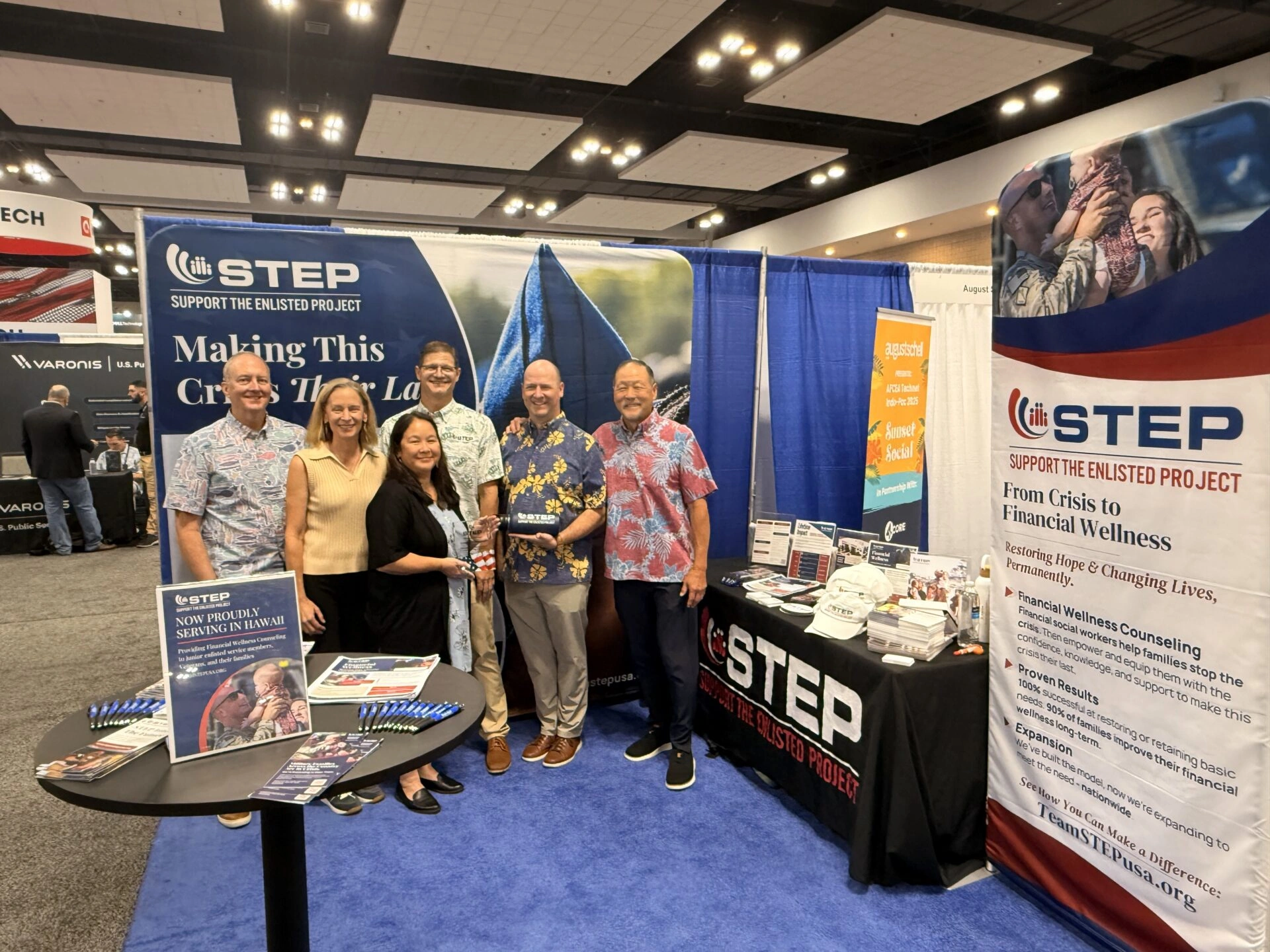 Nakupuna foundation team with step ceo tony teravainen at the 2025 honor roll of leadership award. This image is featured on the nakupuna companies website.